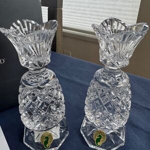 Waterford Crystal 6” hospitality candlestick pair